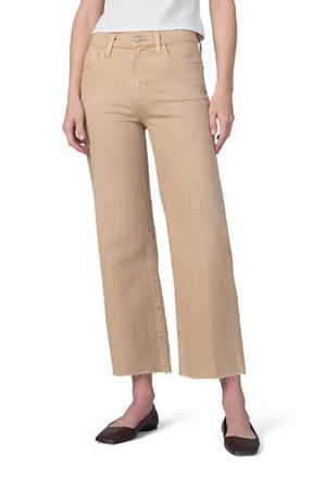 Joe's The Blake Raw Hem High Waist Ankle Wide Leg Jeans in Ginger Root at Nordstrom Rack, Size 24
