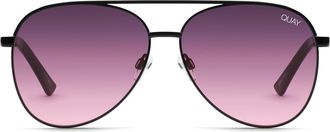 Quay Australia Vivienne 64mm Aviator Sunglasses in Blk Purp at Nordstrom Rack