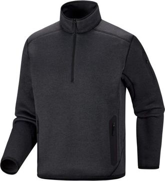 Arc'teryx Covert 1/2 Zip Fleecepullover f&uuml;r Herren | schwarz/grau