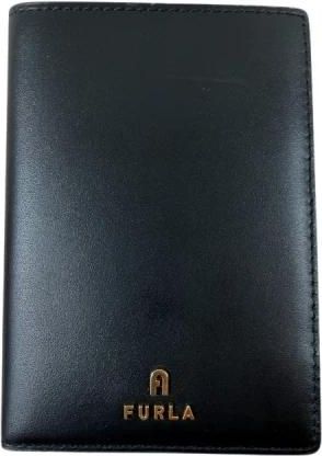 Furla Camelia S Paspoorthouder - Dames - Portefeuilles - Zwart - ONE Size - Leer - Accessoires
