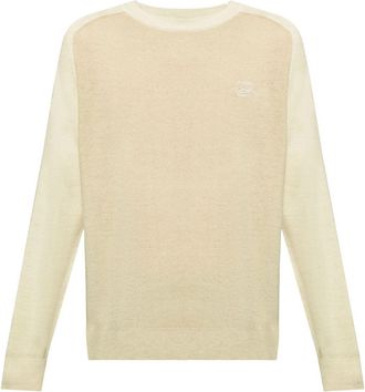 Etro Pegaso-embroidered wool jumper - men - Wool - S - Neutrals