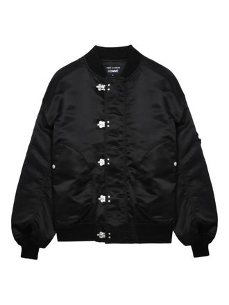 Comme Des Garçons satin-finish bomber jacket - men - Cotton/Nylon - M - Black