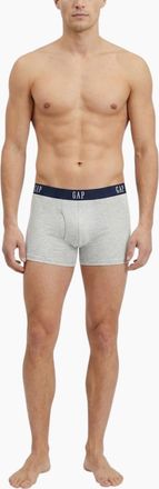 GAP Mens GAP Original Mens Boxer Briefs Cotton Stretch 3Pack Underwear - Grey - Size: 33/32/32