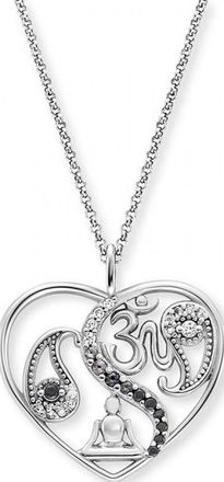 Engelsrufer Womens ERN-YIYAHEART-26-ZI Ladies Heart Necklace Silver Sterling - One Size