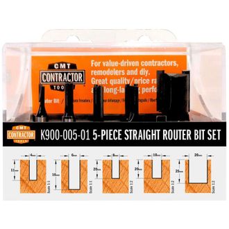 CMT K900-005-01 Estuche De 5 Fresas Para Electrofresadora Hw Z2 S=8 D=4/6/8/10/20 Dx