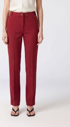 Pinko Pantaloni skinny sartoriali Protea in cr&ecirc;pe a vita alta