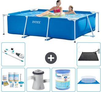 Intex Piscina Con Estructura Rectangular - 220x150x60 Cm - 7-piezas S30050