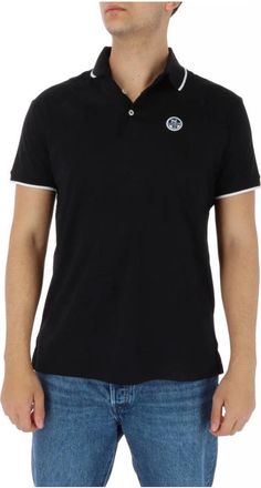 North Sails Blauw poloshirt met korte mouwen - Heren - Polos - Zwart - S - Katoen - Tops