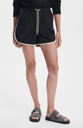 Varley Harmon High Waist Shorts in Black at Nordstrom, Size Medium