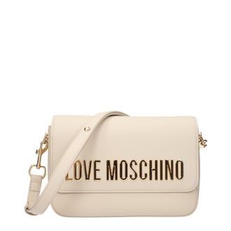 Love Moschino Damens Umh&auml;ngetaschen Polyurethan Beige/Elfenbein