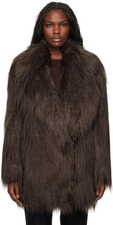 ジャケット・アウター RECTO 70S ORCHID FAUX FUR OVERSIZED COAT RECTO 70S ORCHID FAUX FUR OVERSIZED COAT
