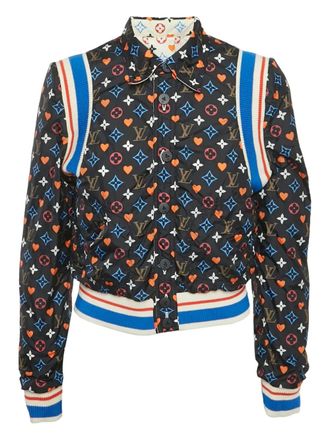 Louis Vuitton Bomberjack met monogram-print - Zwart