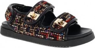 Ex&eacute; Womens Dione Sandal In Black Multicolor
