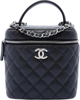 Chanel Pre-owned Satchel - Dames - Vintage Handtas - Zwart - ONE Size - Leer - Vintage