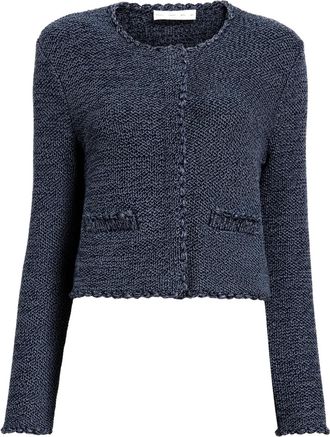 Proenza Schouler Giacca con orlo a smerlo - Blu