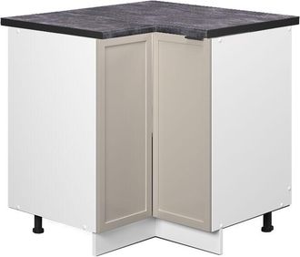 Vicco Armario De Esquina Fame-line, Grisbeige, 80.5 Cm, Et Antracita