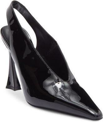 Jeffrey Campbell Alimony Slingback Pump in Black Patent at Nordstrom, Size 6.5