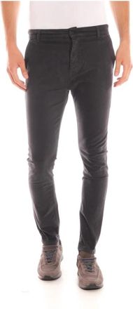Daniele Alessandrini Jeans - Heren - Chinos - Grijs - W36 - Katoen - Broeken