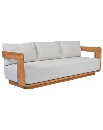 Safavieh Couture Leilani Teak Patio Sofa