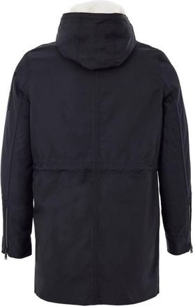 Moose Knuckles Womens Blue Nylon Parka Clothing