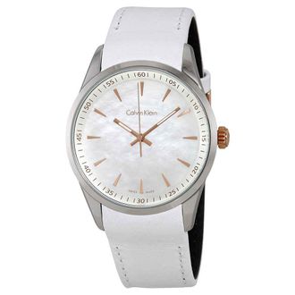 Calvin Klein Bold White Mother of Pearl Dial Watch K5A31BLG