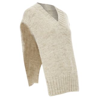 Maison Margiela Corteccia Melange Alpaca Wool Sweater Vest