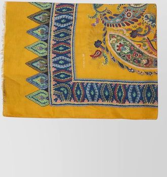 Etro cashmere modal paisley scarf