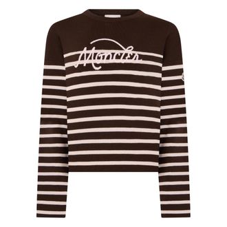 Moncler Dames, Truien, Bruin, Maat: M Wol