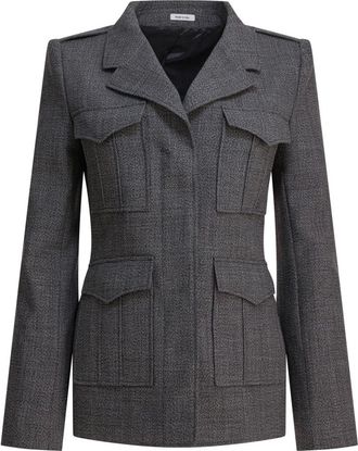 Alexander McQueen Mujer, Chaquetas, Gris, Talla: XS