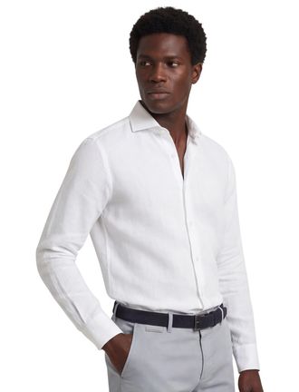 Led&ucirc;b business overhemd Ledub Modern Fit New wit
