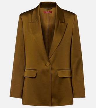 Max Mara Blazer in cr&ecirc;pe di raso