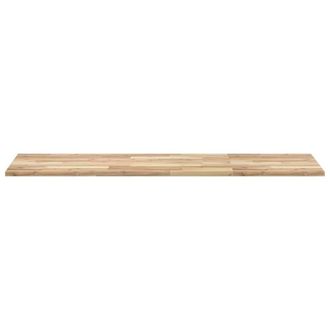 Berkfield Home Versatile Bathroom Vanity Top Untreated 160x50x2 cm Solid Wood Acacia in Brown | Size: 160 x 50 x 2 cm