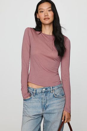 Pilcro Dumont Wool Blend Long-Sleeve Top