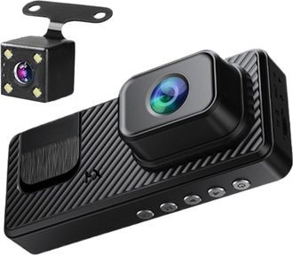 OEM Para C&aacute;mara De Salpicadero Grabadora De Conducci&oacute;n De 3 Canales, Grabadora De Im&aacute;genes De Visi&oacute;n Trasera Con Wi-fi, Visi&oacute;n Infrarroja 1080p Para Punto