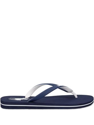 Polo Ralph Lauren Bolt Big Pony flip flops - unisex - Rubber/Polyethylene vinyl acetate (PEVA)/Polyethylene vinyl acetate (PEVA) - 11 - Blue