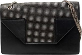 Saint Laurent Pre-owned Shoulder Bags, female, Black, Size: ONE SIZE Pre-owned Leather Shoulder Bag