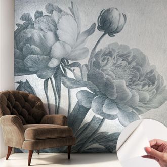 Tulup Carta Da Parati Autoadesiva - Impermeabile - Murale Da Parete - Decorazione Murale - Eleganza Floreale 250x250 Cm