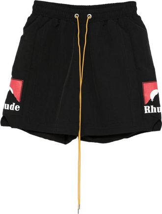 Rhude Logo-detail Shorts