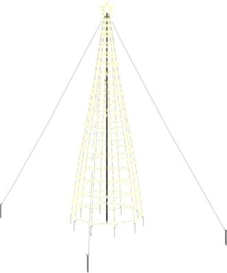 vidaXL &Aacute;rbol De Navidad Led Ekenas 400 Cm 800 Led Blanco C&aacute;lido Acero Vidaxl