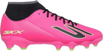 Skechers SKX_2 Academy voetbalschoenen voor heren, voor harde ondergrond (Roze/Zwart)