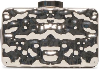 Dolce Vita Metal Frame Clutch in Silver at Nordstrom