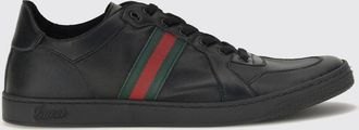 Gucci Sneakers basse Stretch in pelle di vitello con nastro Web