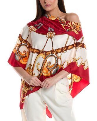 La Fiorentina Chain Print Poncho