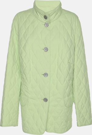 Basler Green Quilted Polyester Button Jacket