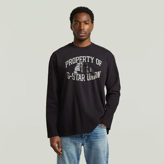G-Star Sunfaded Relaxed Graphic T-Shirt - Zwart - Heren
