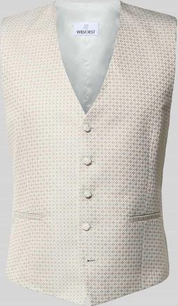 Wilvorst Regular Fit Weste mit V-Ausschnitt in Hellgruen, Gr&ouml;&szlig;e 52