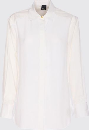 Pinko Camicia Pinko in popeline e cr&ecirc;pe