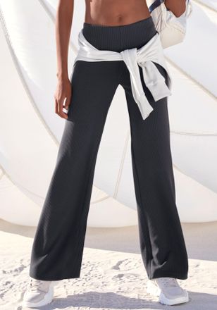 Active By Lascana Sporthose LASCANA ACTIVE, Damen, Gr. XL (48/50), N-Gr, anthrazit, Trikot, Obermaterial: 67% Polyester, 28% Modal, 5% Elasthan, unifarben, bequem lang,