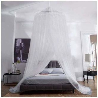 OEM Mosquitera Para Cuna Doble En Tejido De Poli&eacute;ster Blanco Transparente, 300 Mallas, Instalaci&oacute;n R&aacute;pida Y Sencilla, Apta Para Cunas, Camas Individuales,