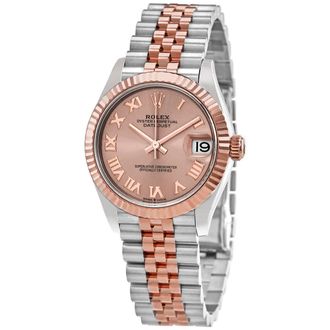 Rolex Datejust 31 Rose Roman Dial Automatic Ladies Steel and 18kt Everose Gold Jubilee Watch 278271PKRJ